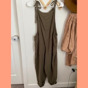 Olive aerie jumpsuit